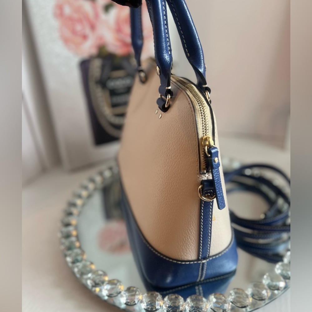 Kate Spade Wellesley Rachelle navy and cream Saffiano leather Crossbody bag - Picture 9 of 10